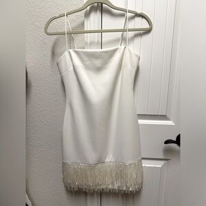 White Likely Tassel Dress